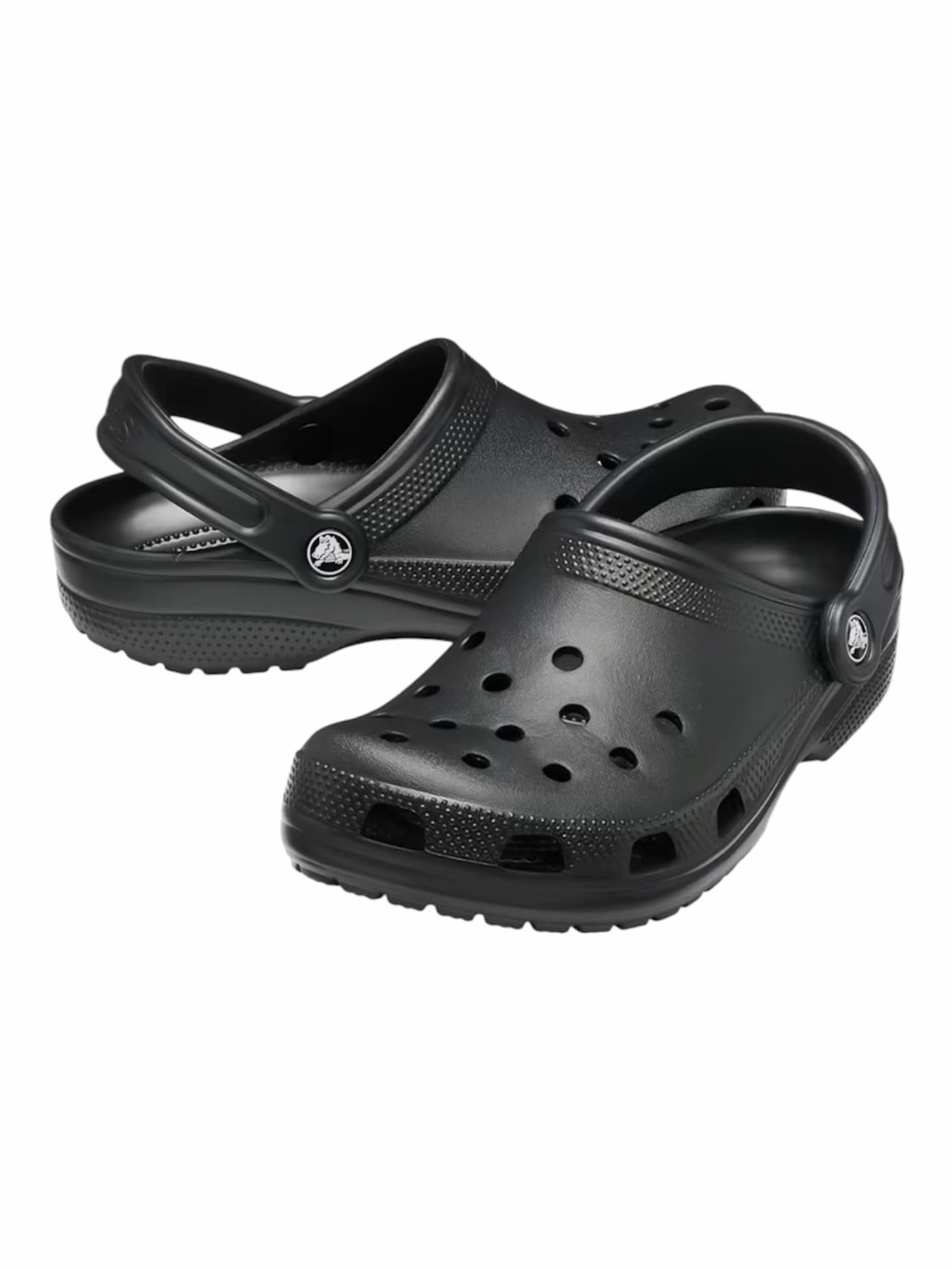 Crocs clogs perforated lightweight black, unisex, size 8 Women's/6 Men's
